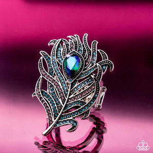 Paparazzi Polished Peacock - Blue Ring