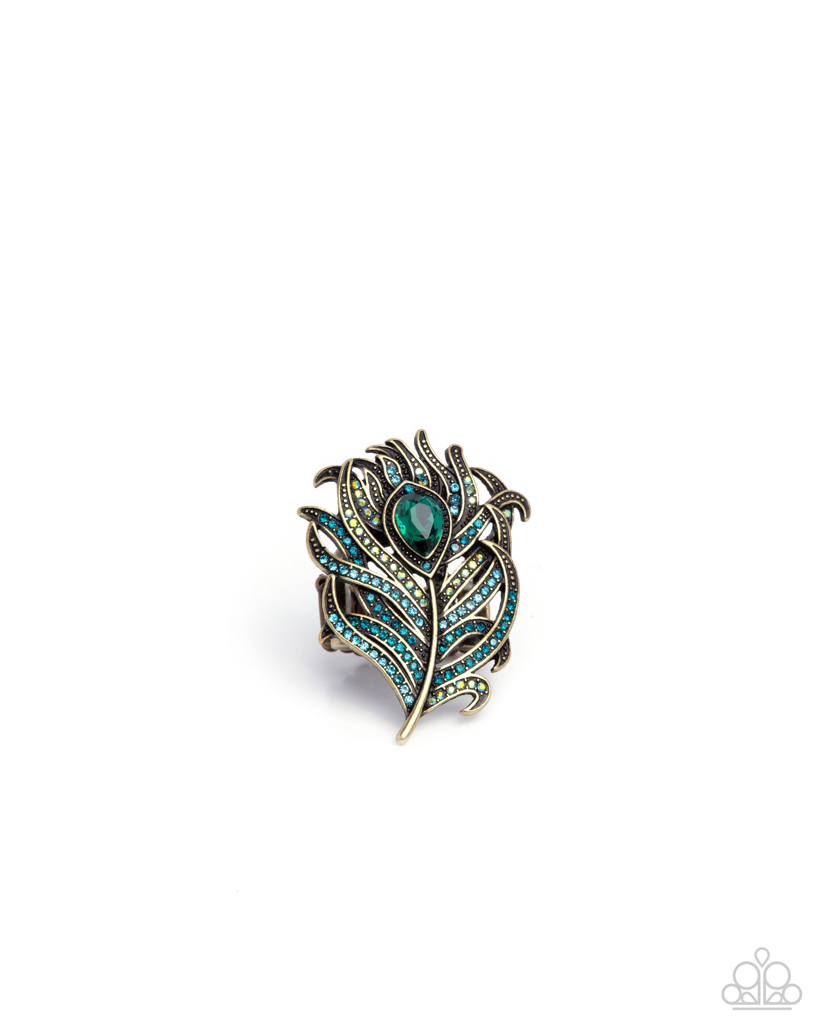 Paparazzi Polished Peacock - Brass Ring