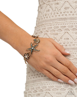 Paparazzi Starfish Song - Blue Necklace & Starfish Single - Blue Bracelet