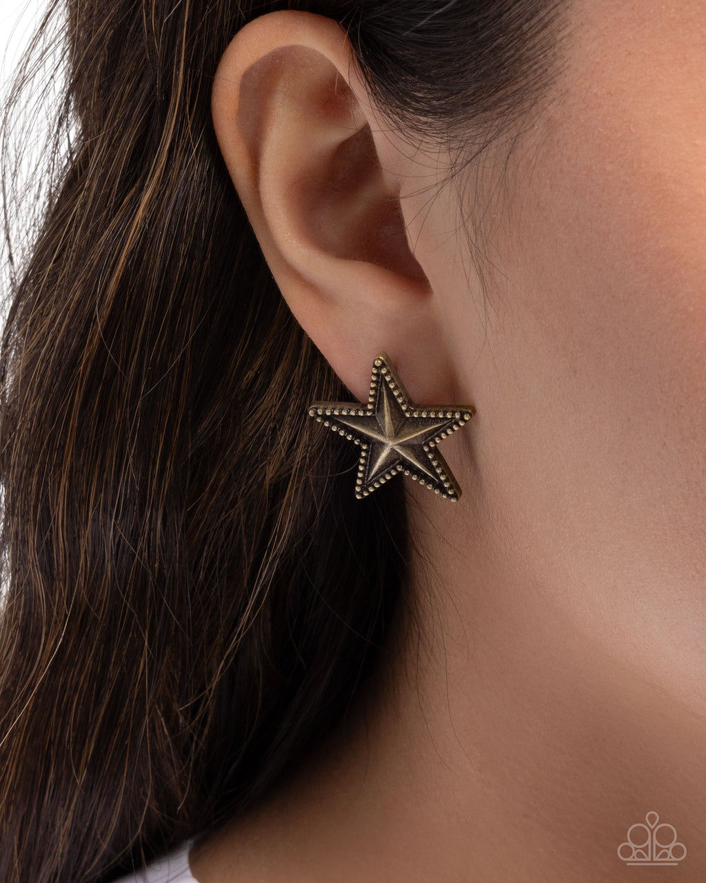 Paparazzi Staunch Studs - Brass Earrings