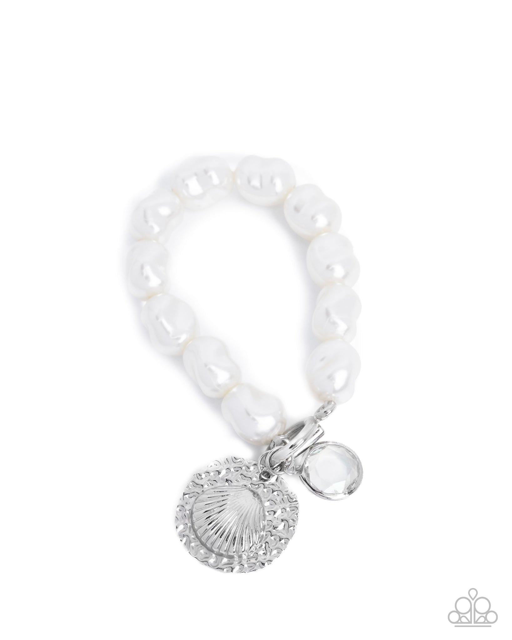 Paparazzi Coastal Cadenza - White Bracelet