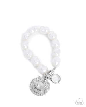 Paparazzi Coastal Cadenza - White Bracelet