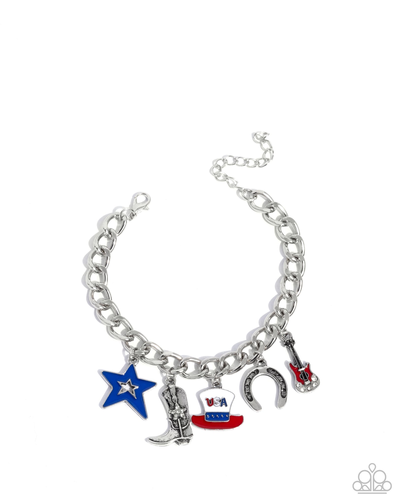Paparazzi All-American Adornment - Red Bracelet
