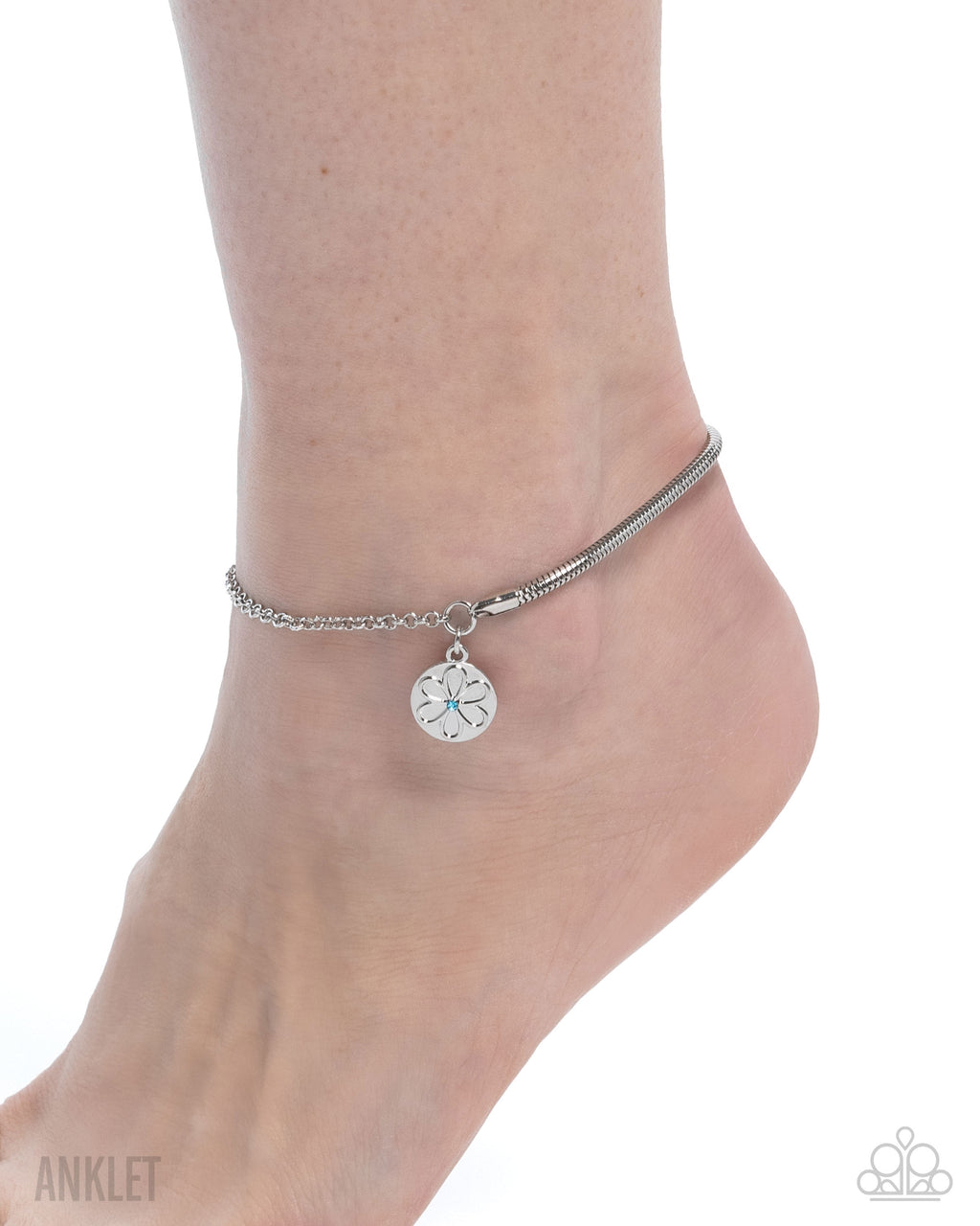 Paparazzi Glistening Growth - Blue Anklet