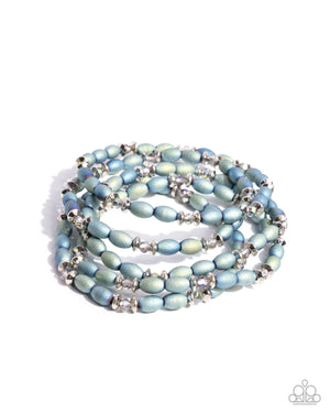 Paparazzi Final Impression - Green Bracelet
