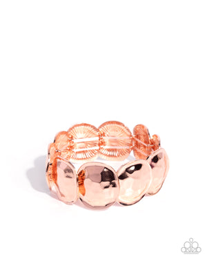 Paparazzi Tortoise Texture - Copper Bracelet