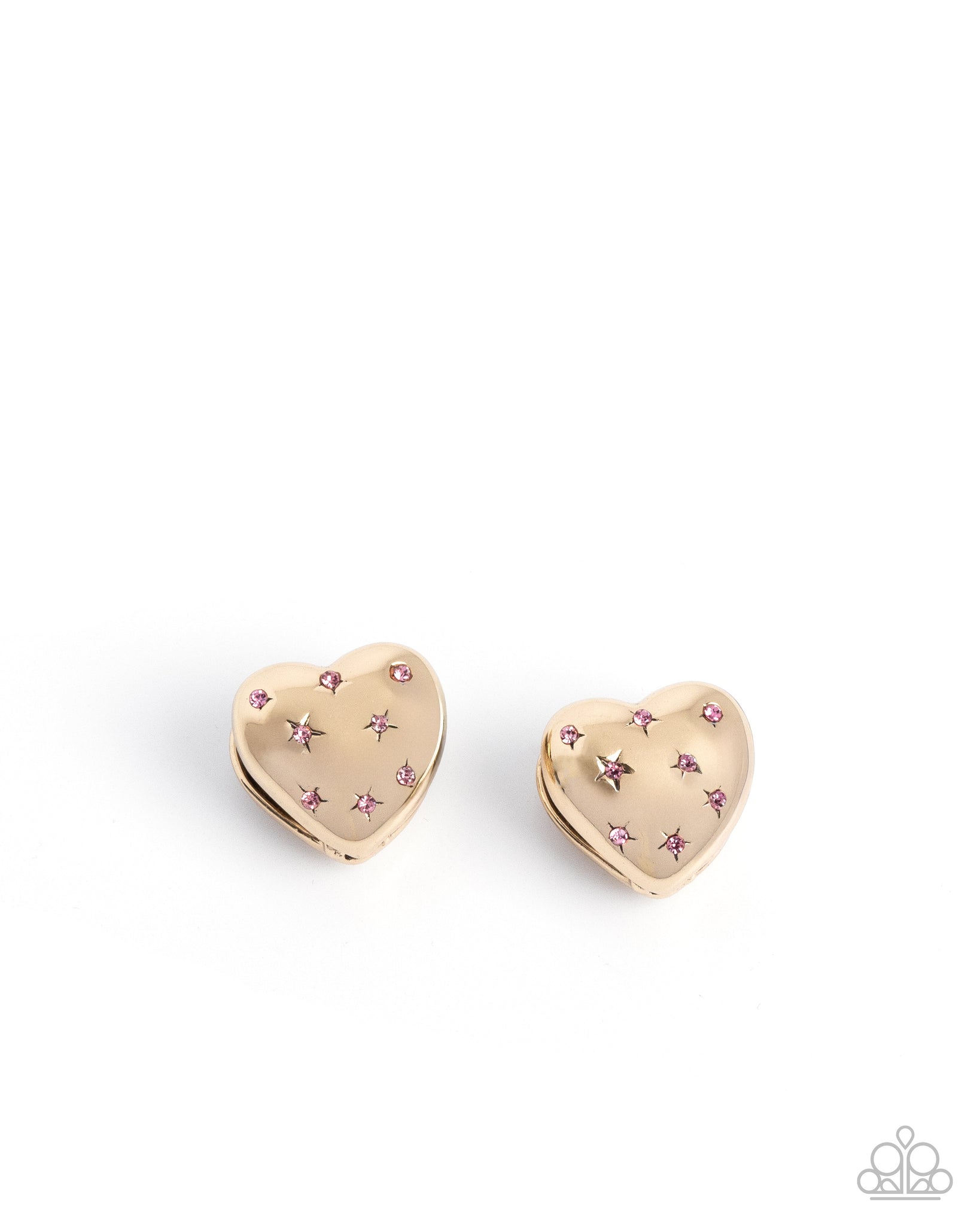 Paparazzi Sweetheart Stars - Pink Earrings