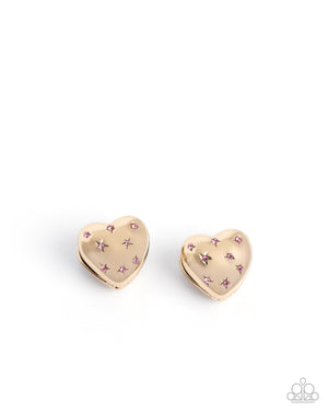 Paparazzi Sweetheart Stars - Pink Earrings