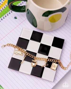 Paparazzi School is in Session - Gold Bracelet