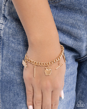 Paparazzi School is in Session - Gold Bracelet