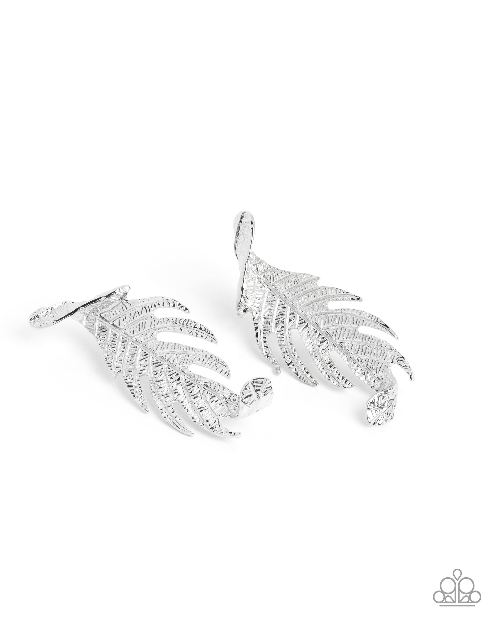 Paparazzi Leafy Lure - Silver Earrings