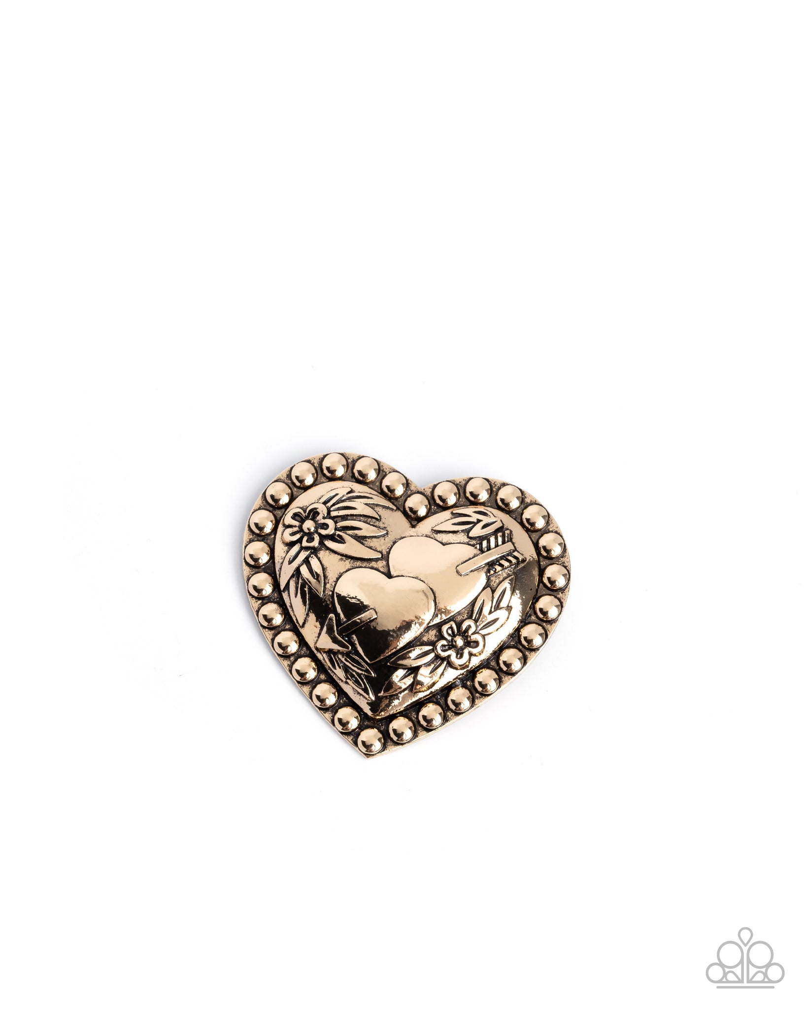 Paparazzi A Breath of Fresh Romance - Gold Brooch