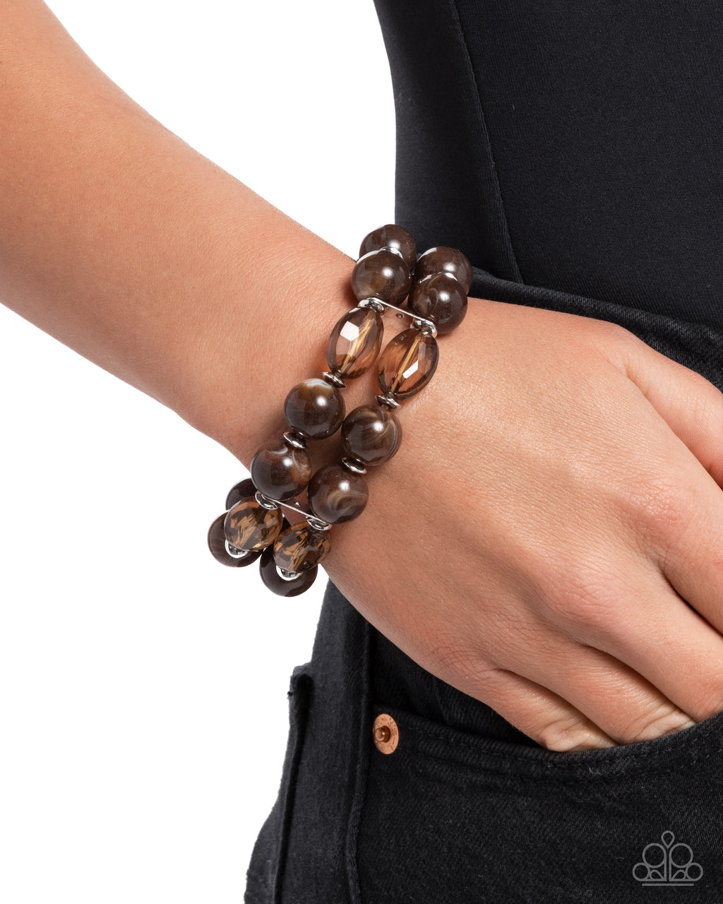 Paparazzi Stacked Season - Brown Bracelet
