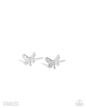 Paparazzi Whimsical Willpower - Silver Earrings