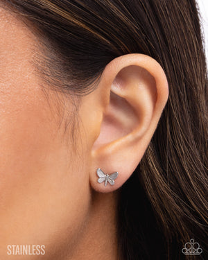 Paparazzi Whimsical Willpower - Silver Earrings