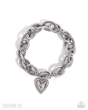 Paparazzi Dreaming Definition - White Bracelet