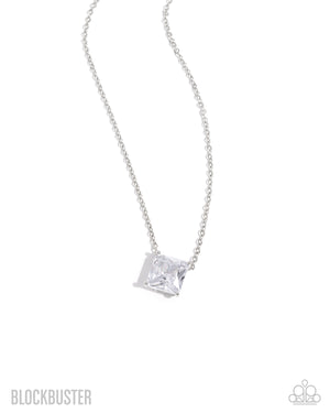 Paparazzi Enjoy the GLOW - White Necklace