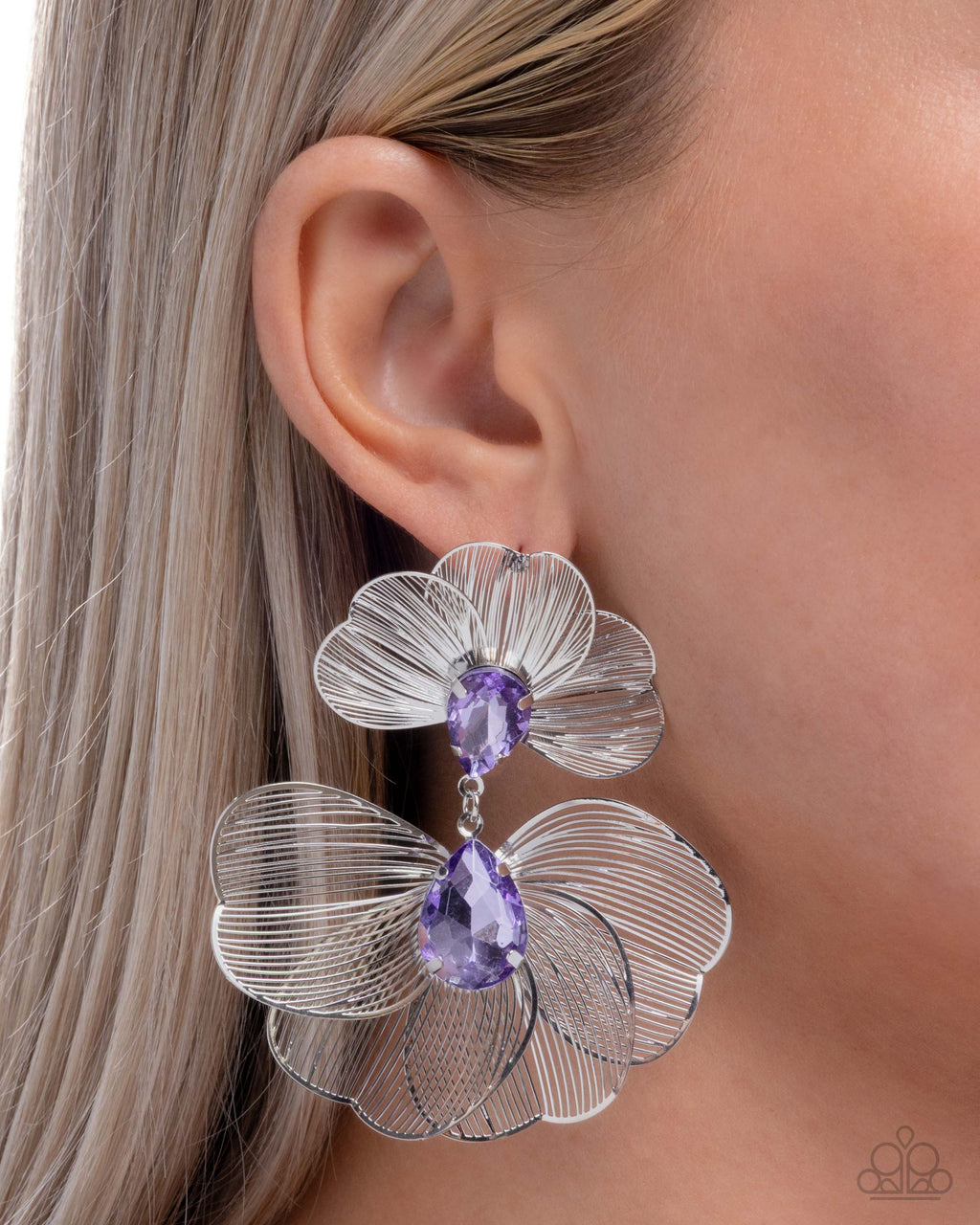 Paparazzi Wiry Wisdom - Purple Earrings