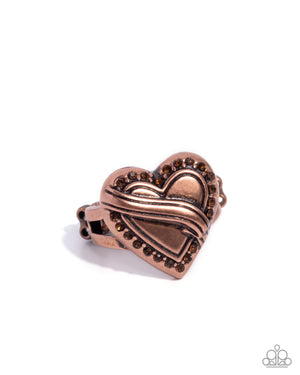 Paparazzi Hint of Heartbreak - Copper Ring