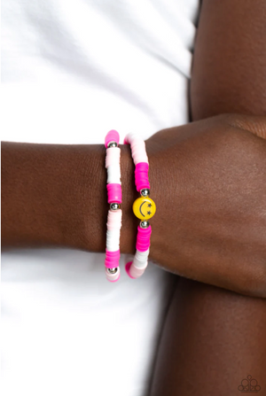 Paparazzi In SMILE - Pink Bracelet