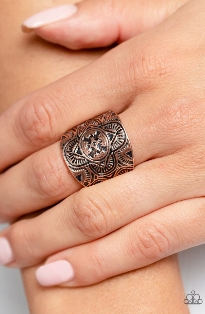 Paparazzi Argentine Arches - Copper Ring