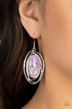 Paparazzi Ocean Floor Oracle - Purple Earrings