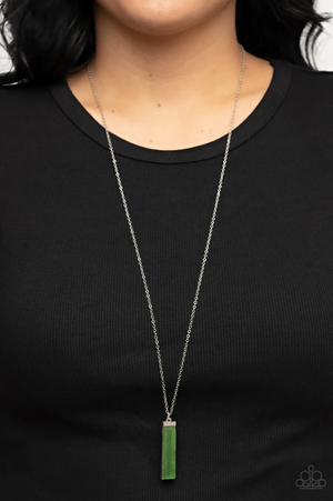 Paparazzi Set in GEMSTONE - Green Necklace