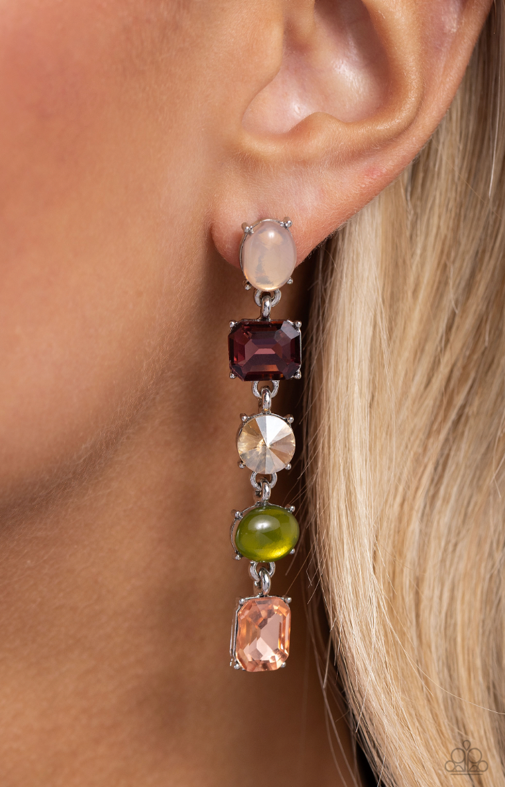 Paparazzi Sophisticated Stack - Multi Earrings