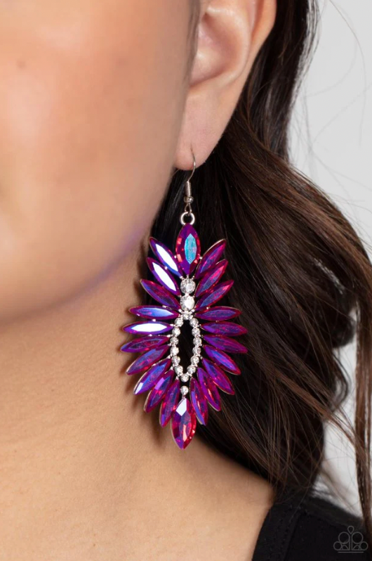 Paparazzi Turn Up the Luxe - Pink Earrings