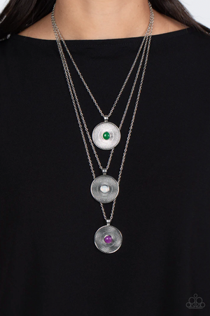 Paparazzi Geographic Grace - Purple Necklace