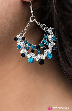 Paparazzi Hey, Glitter Glitter - Blue Earrings