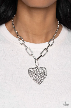 Paparazzi Roadside Romance - White Necklace