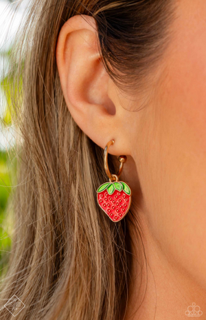 Paparazzi Fashionable Fruit - Gold Earrings