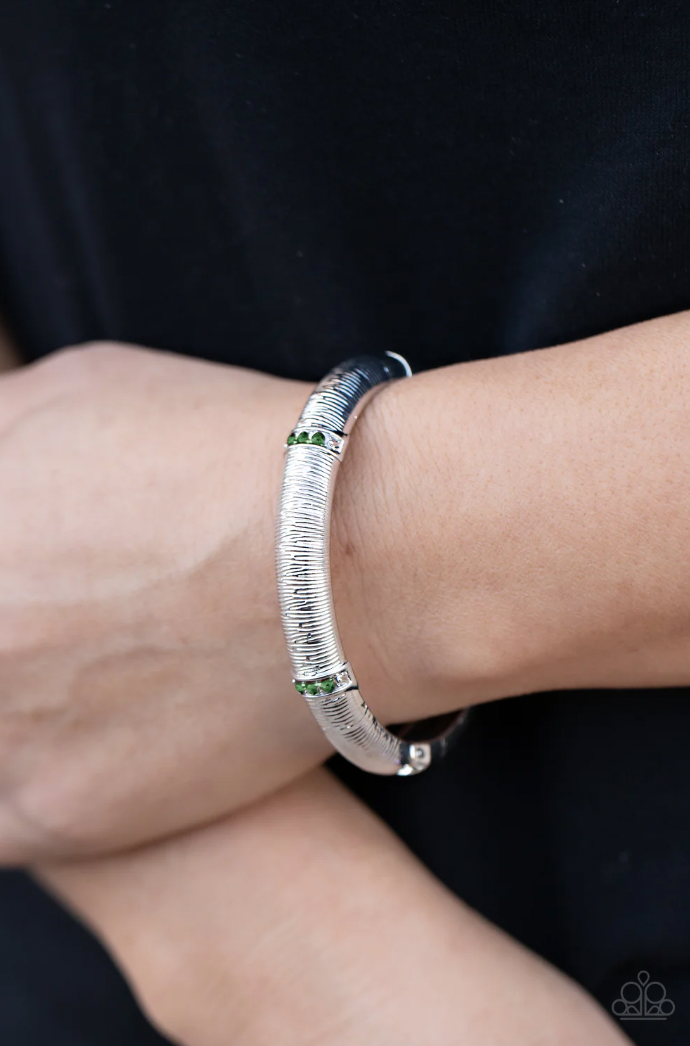 Paparazzi A Dash of Dazzle - Green Bracelet