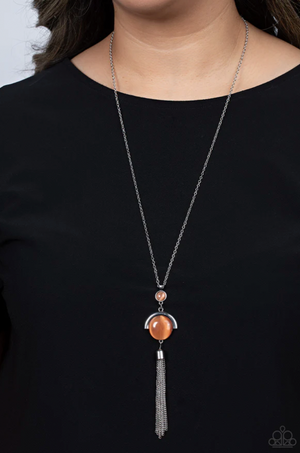 Paparazzi Lavishly Lucid - Orange Necklace