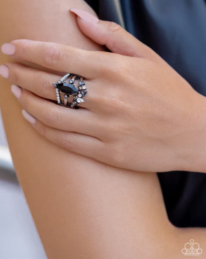 Paparazzi Beggin for Bling - Black Ring