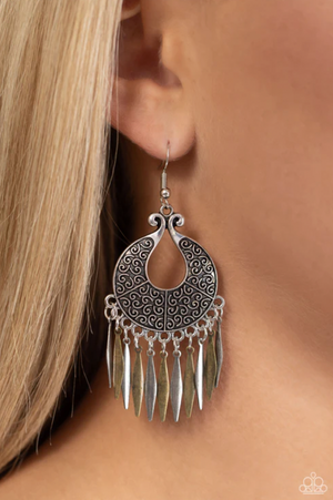 Paparazzi Tribal Charm - Multi Earrings