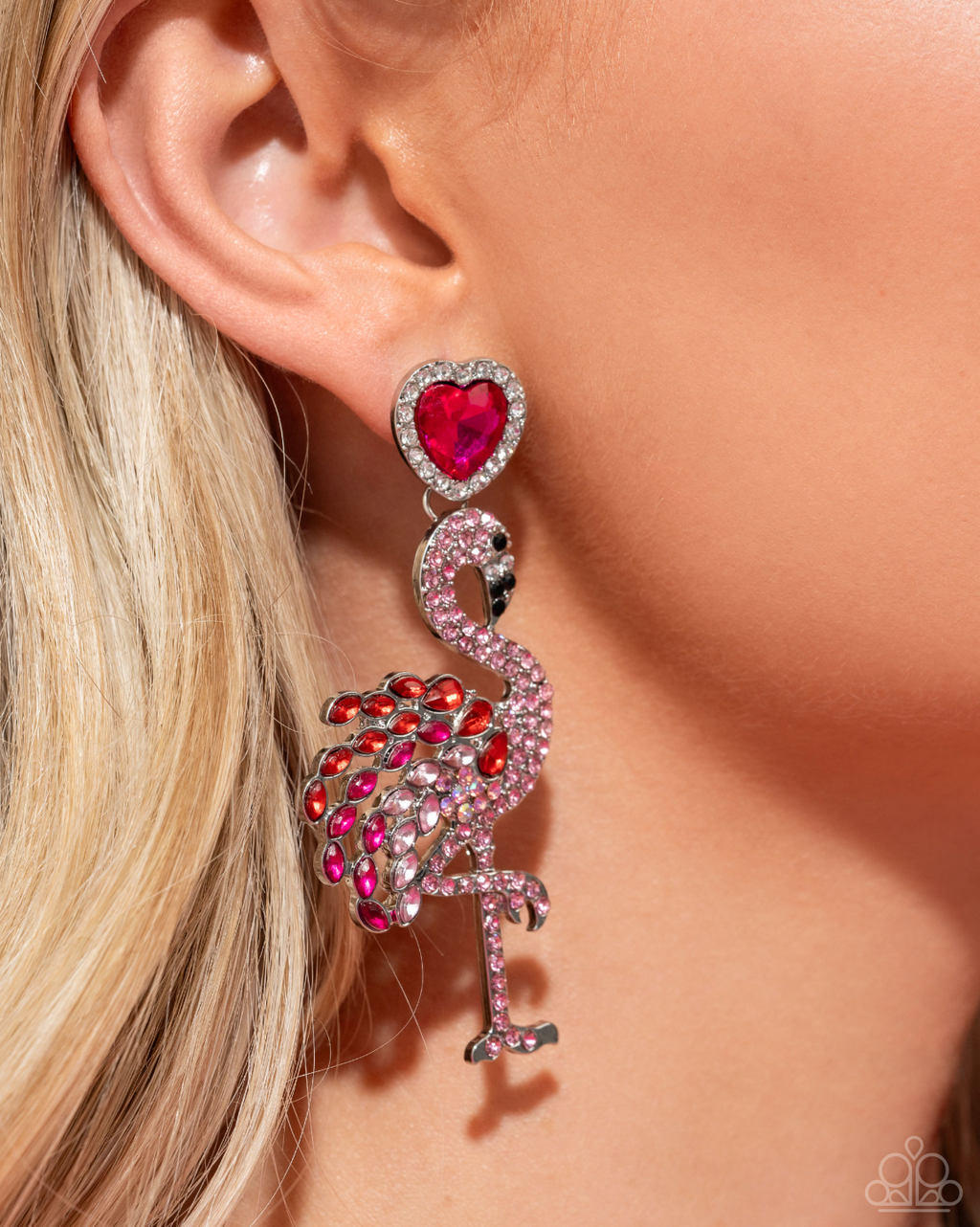 Paparazzi Life of the Party Exclusive January 2025 - Flamingo Freestyle Pink Earrings