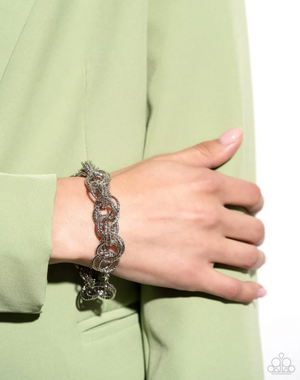 Paparazzi Audible Shimmer - Silver Bracelet