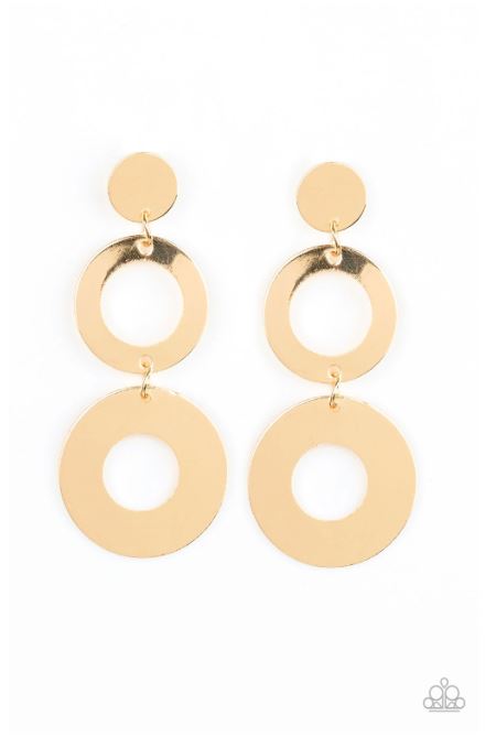 Paparazzi Pop Idol - Gold Earrings - Spellbound Jewelz