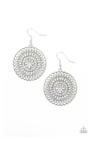 Paparazzi PINWHEEL and Deal - Silver Earrings - Spellbound Jewelz