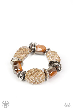 Paparazzi Glaze of Glory - Peach Bracelet