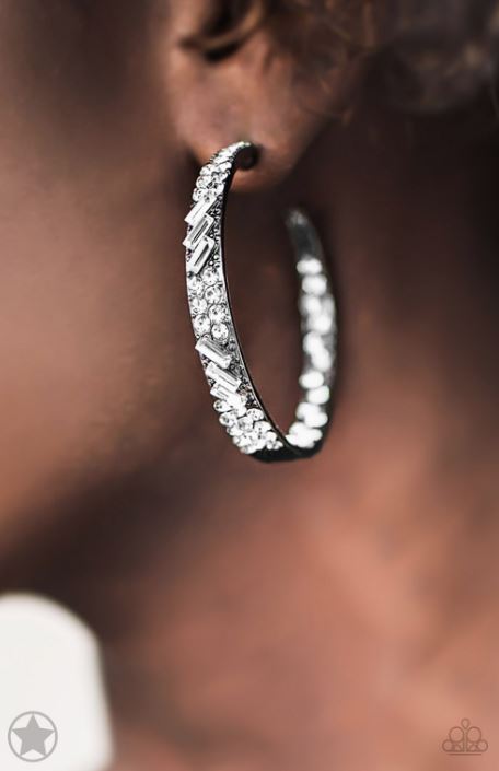 Paparazzi GLITZY By Association - Gunmetal Earrings - Spellbound Jewelz