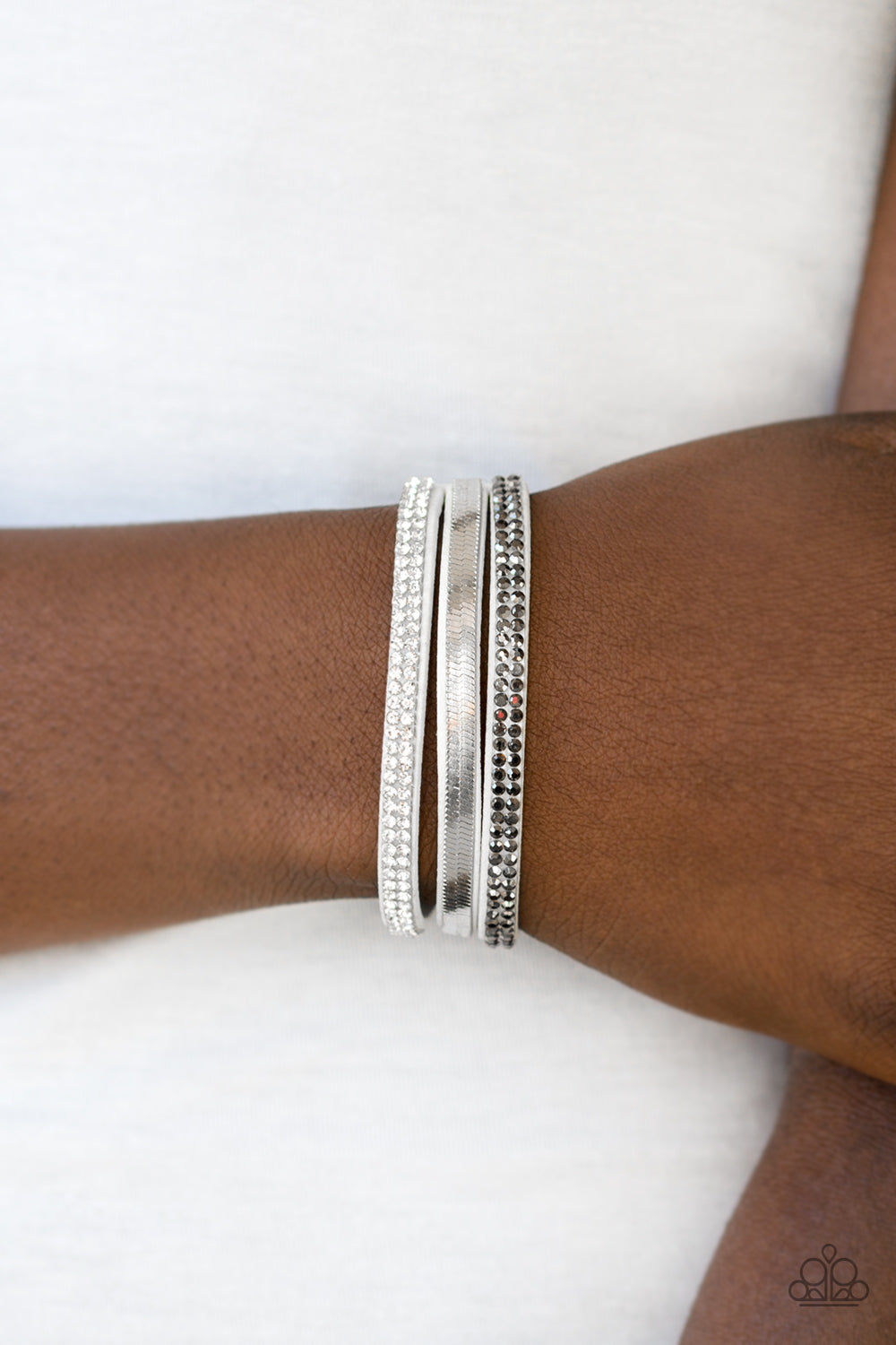 Paparazzi I Mean Business - White Bracelet