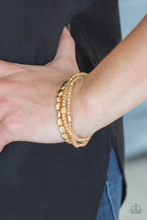 Paparazzi Hello Beautiful - Gold Bracelet