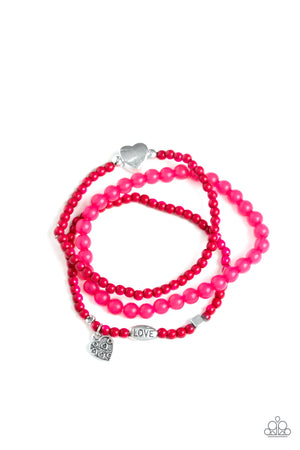 Paparazzi Really Romantic - Pink Bracelet