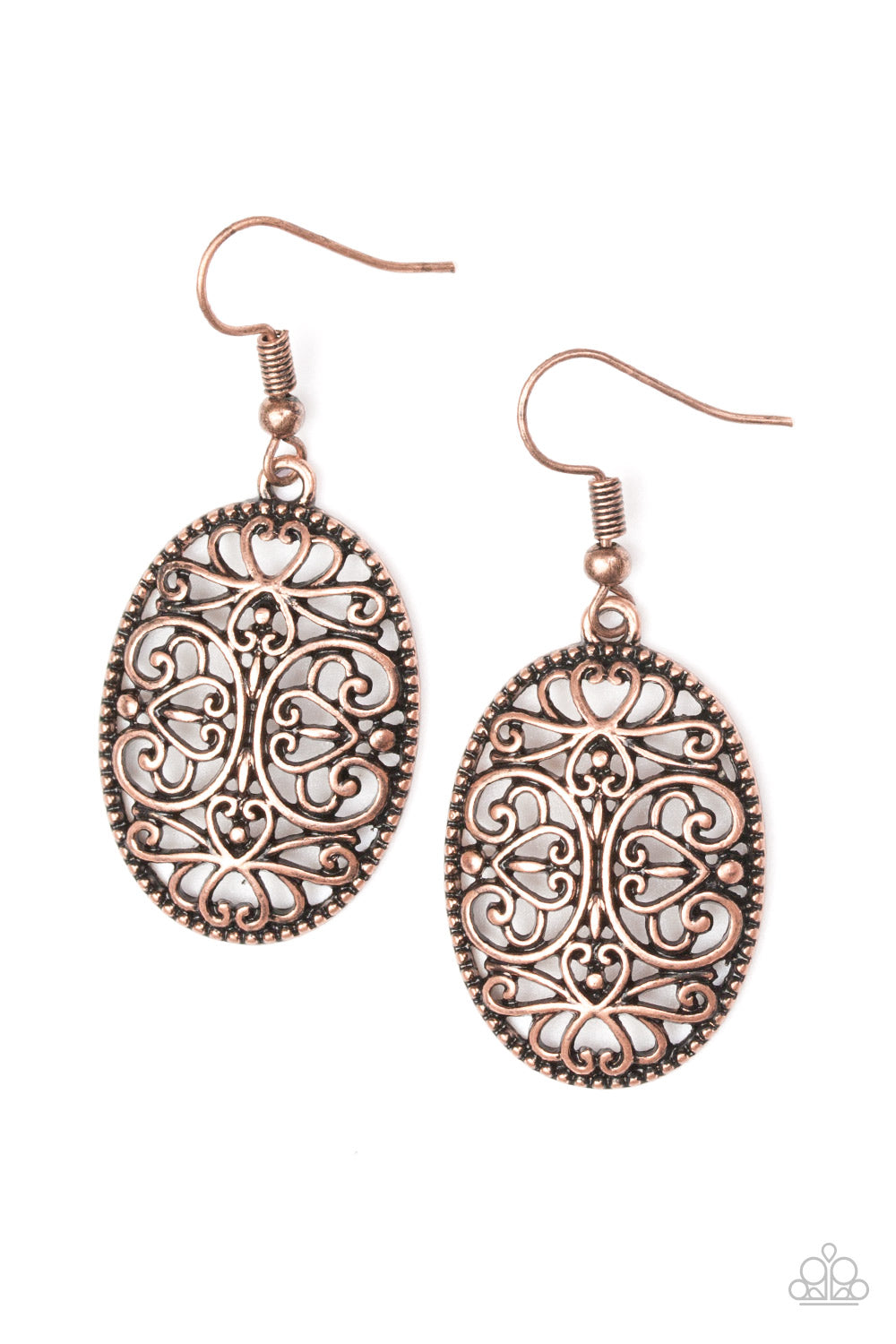 Paparazzi Wistfully Whimsical - Copper Earrings