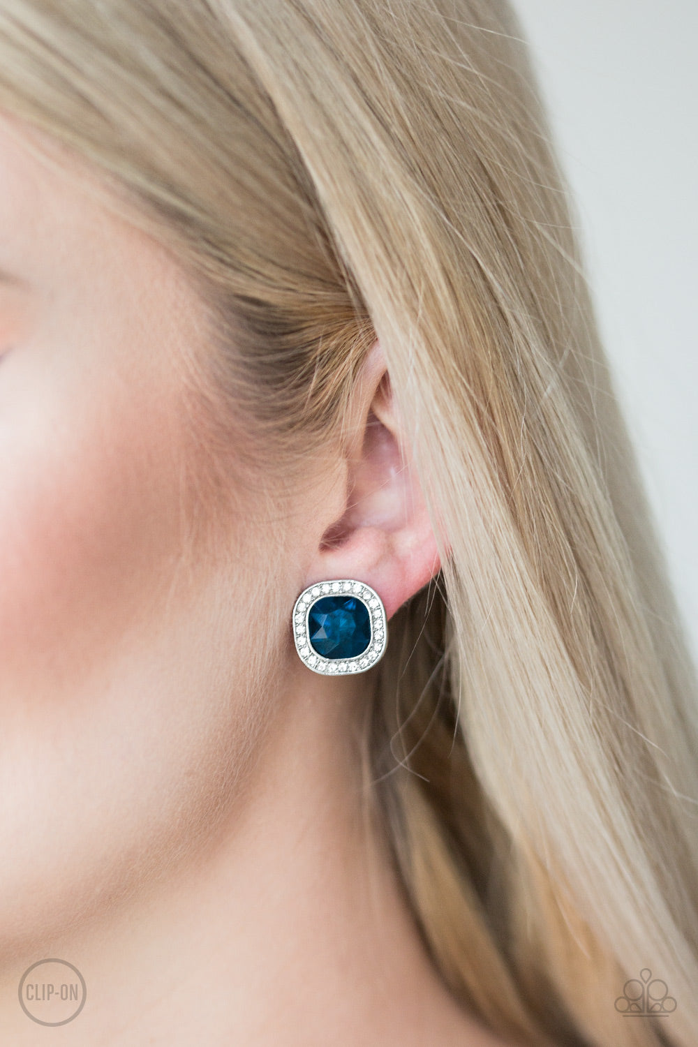Paparazzi The Fame Game - Blue Clip-On Earrings