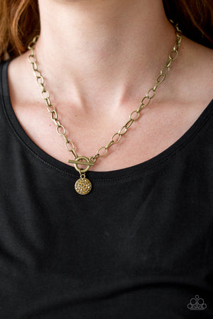 Paparazzi Sorority Sisters - Brass Necklace