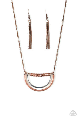 Paparazzi Artificial Arches - Copper Necklace